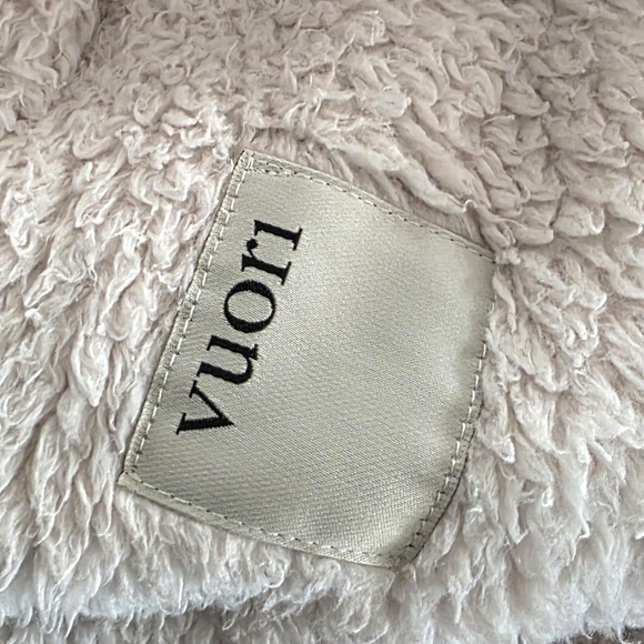 Vuori Jacket Womens Size Medium Cozy Sherpa Popover Pullover Dune 1/2 Snap Fleec - Picture 9 of 12